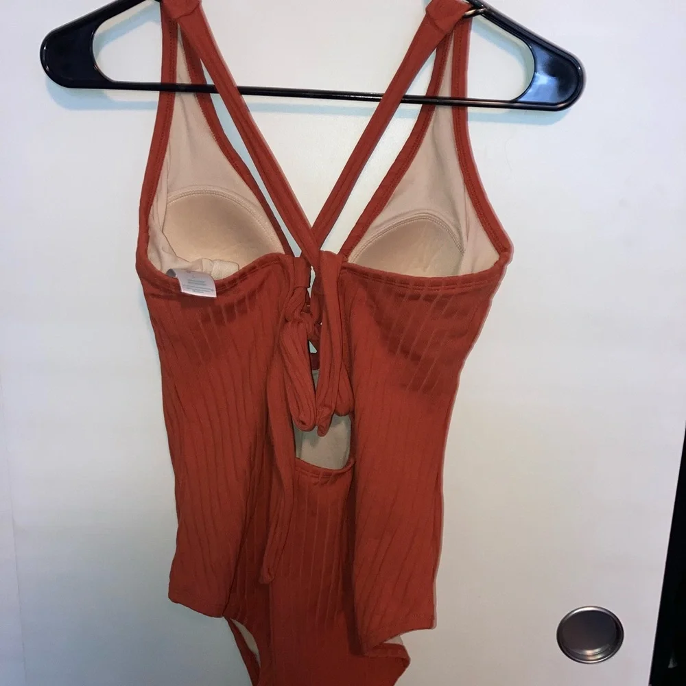 TARGET SWIMSUIT one piece burnt orange, large - Picture 2 of 3